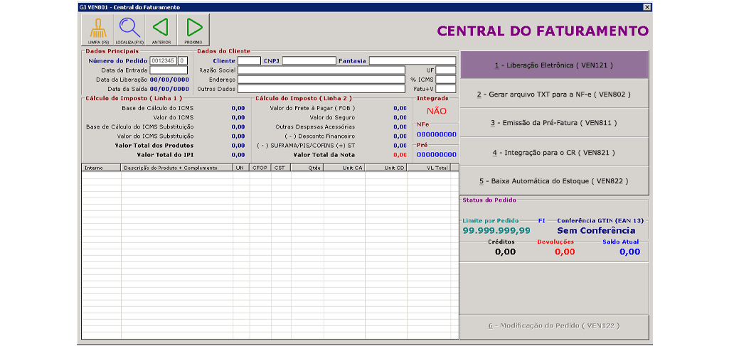 Clique em: Liberação Eletrônica