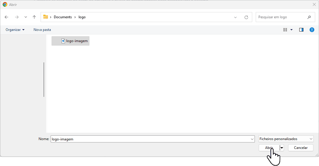 Selecione o arquivo de imagem